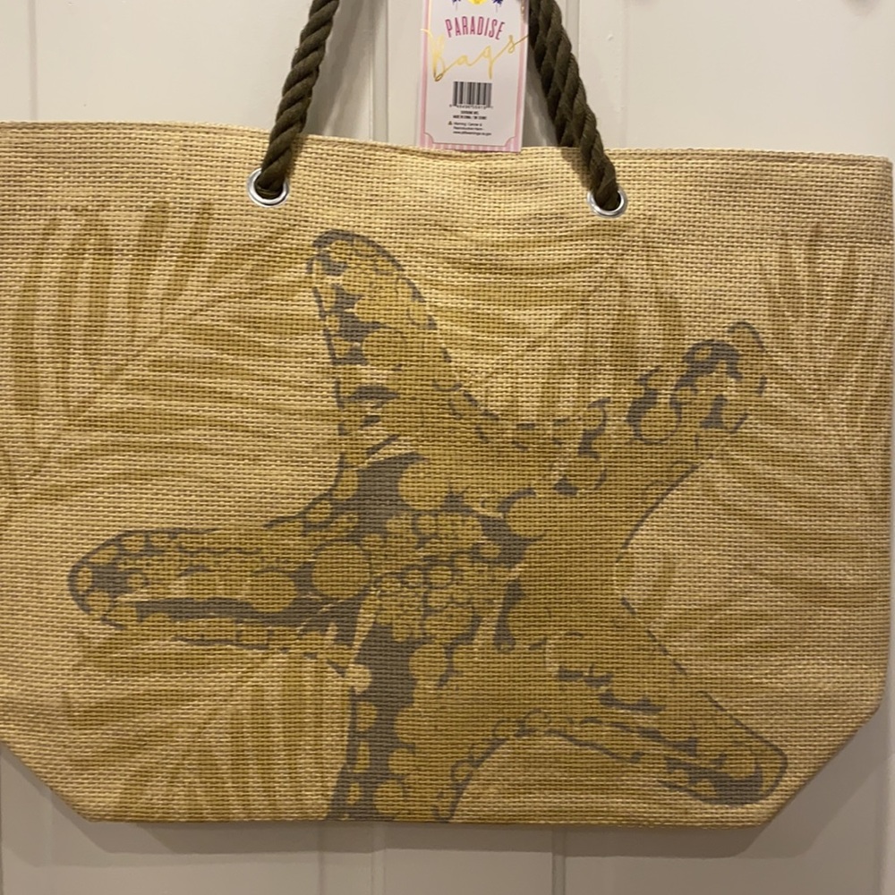 ❌SOLD❌ NWT Paradise Bags - Tan/Neutral Starfish Shoulder Tote Bag Beach Bag - Picture 9 of 9